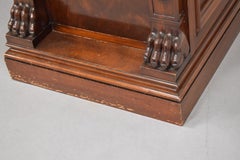 Grand William IV Carved Mahogany Sideboard or Desk