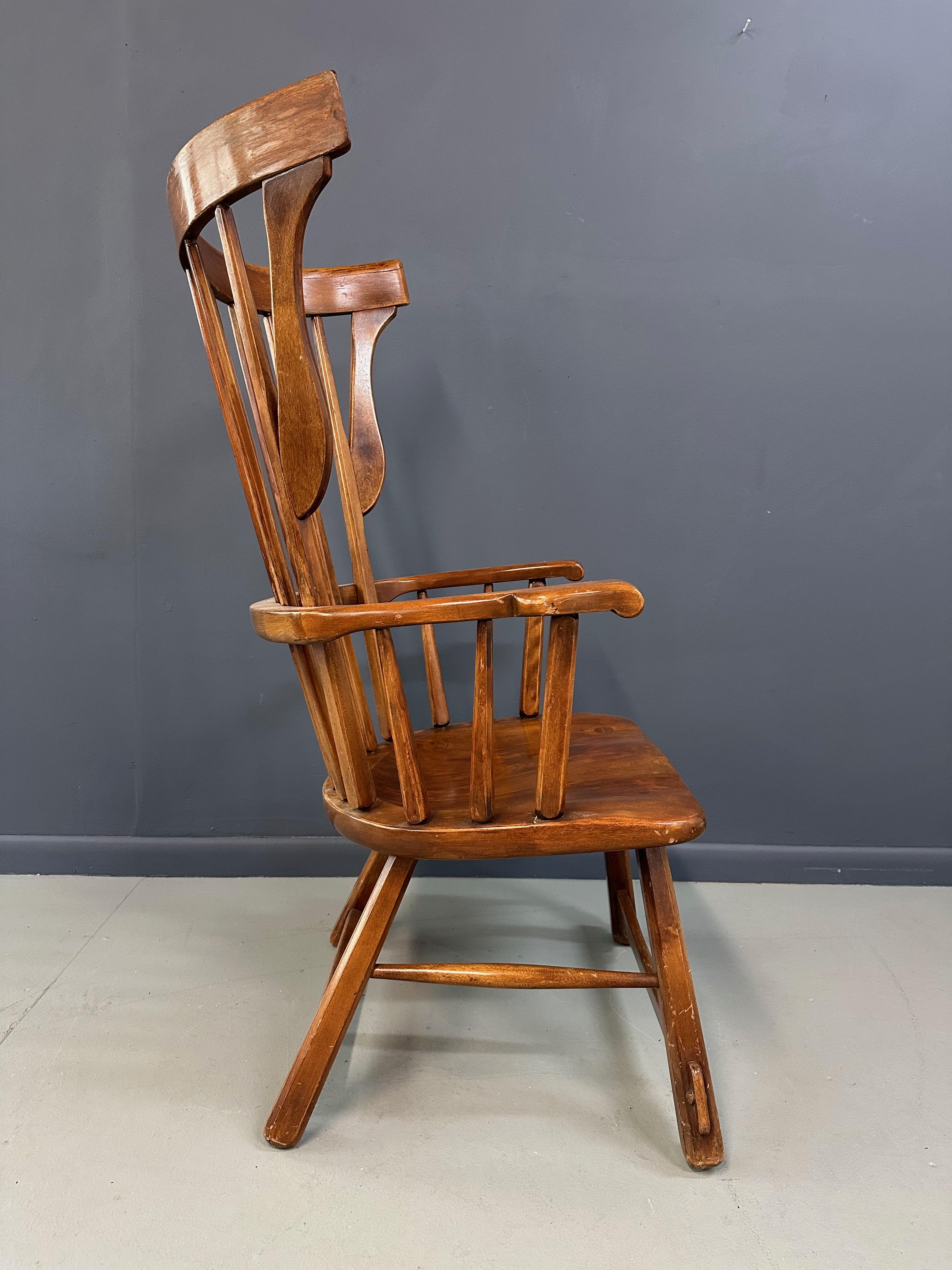 20th Century Grand Windsor Chair by Herman de Vries for The Sikes Company of Buffalo For Sale