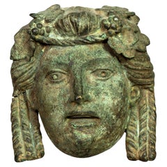 Grand Tour Bronze Bust of Bacchus