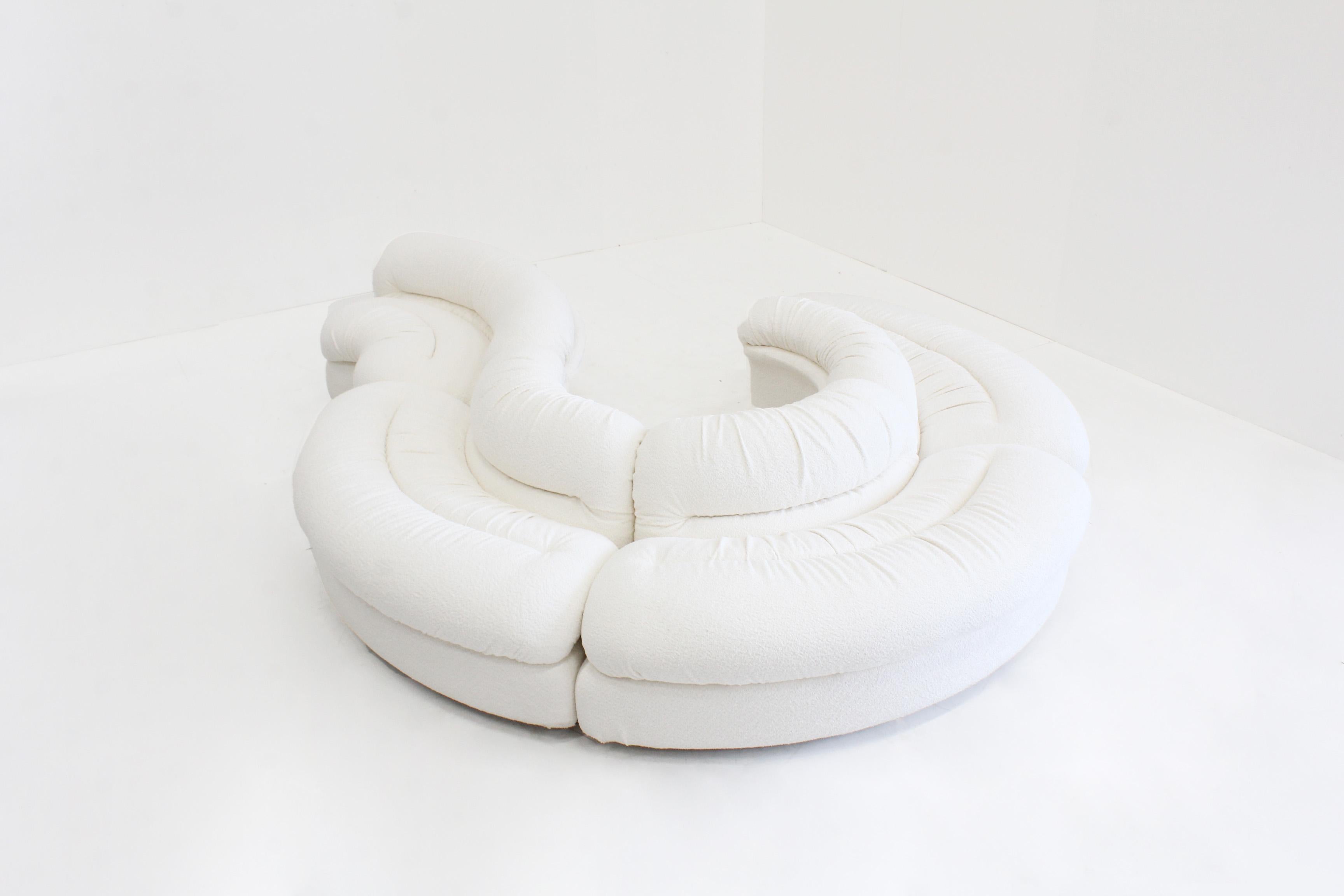 Grandangolo Curved Modular Sofa by Ammannati Vitelli for Rossi Di Albizzate For Sale 6