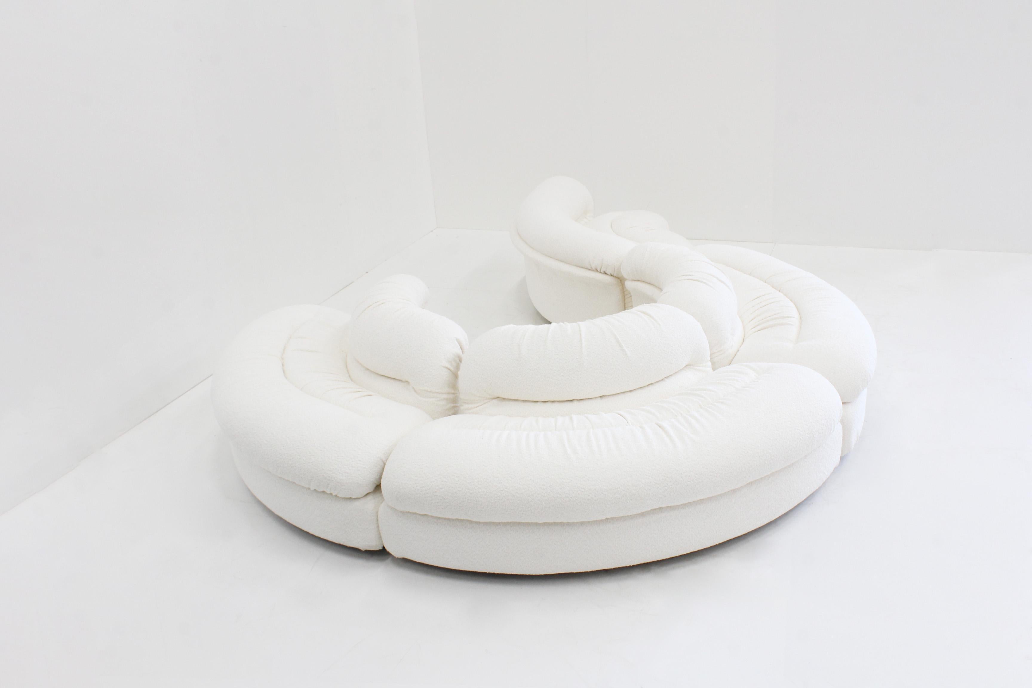 Grandangolo Curved Modular Sofa by Ammannati Vitelli for Rossi Di Albizzate For Sale 9