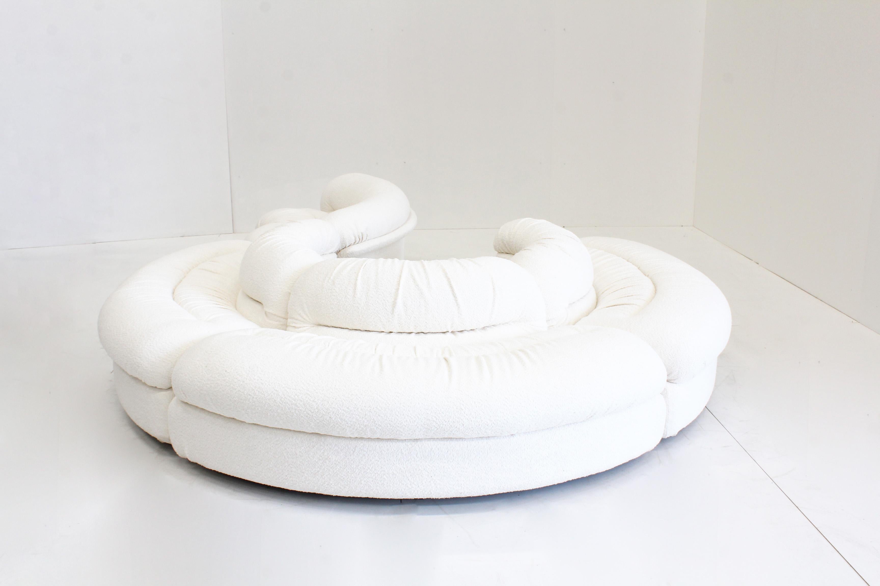Grandangolo Curved Modular Sofa by Ammannati Vitelli for Rossi Di Albizzate For Sale 1