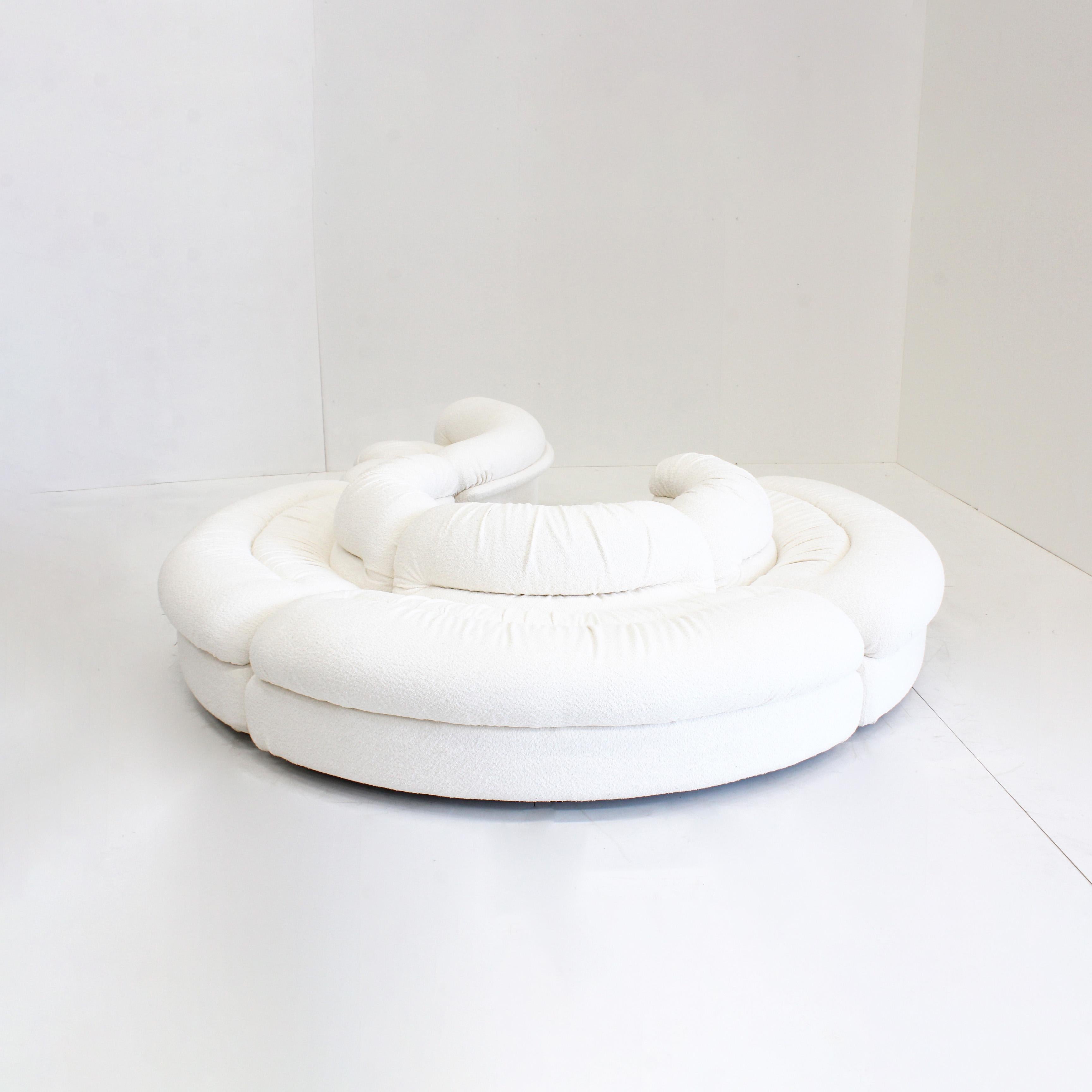 Grandangolo Curved Modular Sofa by Ammannati Vitelli for Rossi Di Albizzate For Sale 2