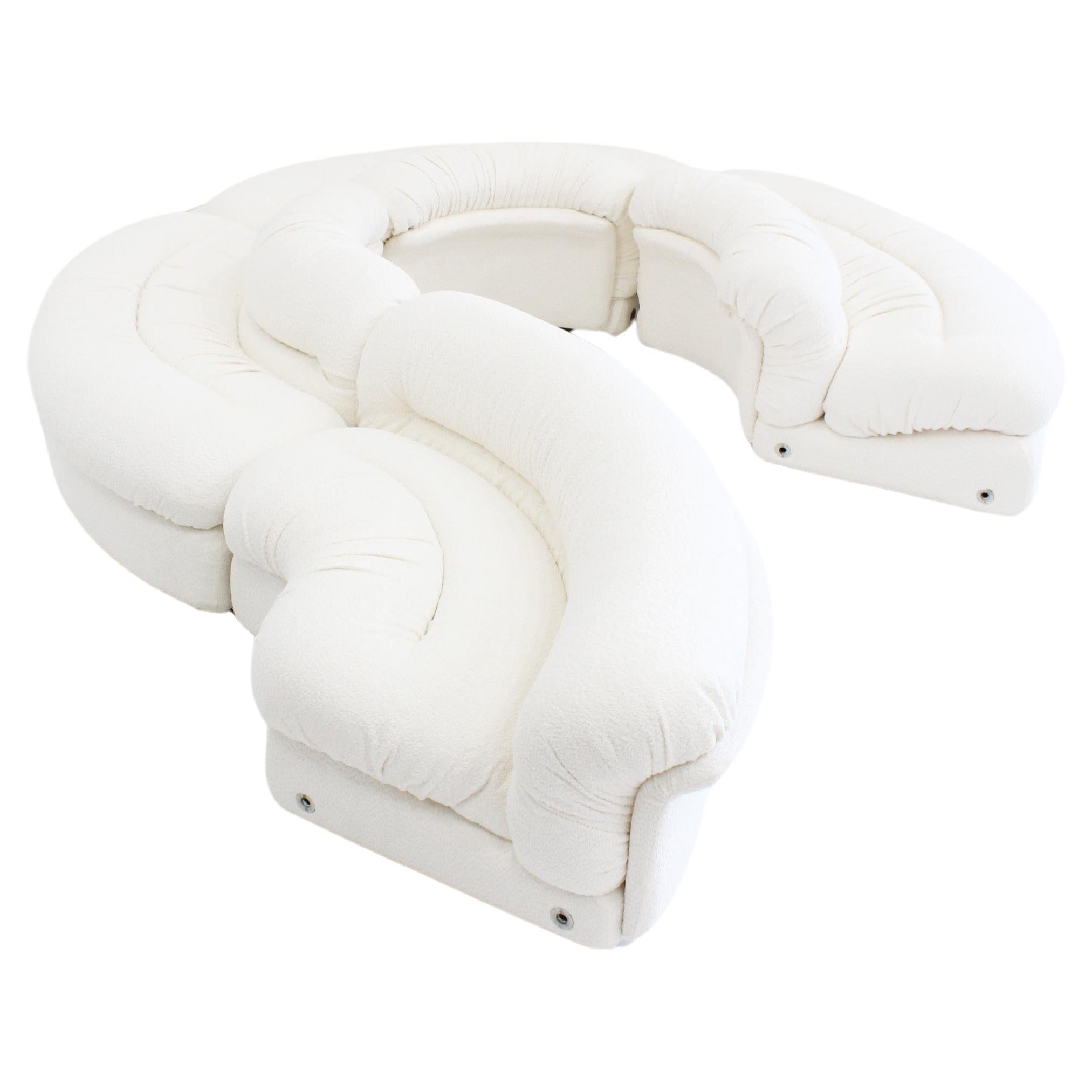 Grandangolo Curved Modular Sofa by Ammannati Vitelli for Rossi Di Albizzate For Sale