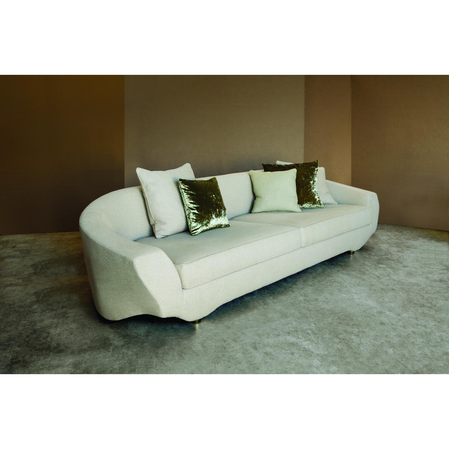 Postmoderne Canapé Grande 320 Five Seater en bronze foncé et tapisserie Diablo de Casa Casati en vente