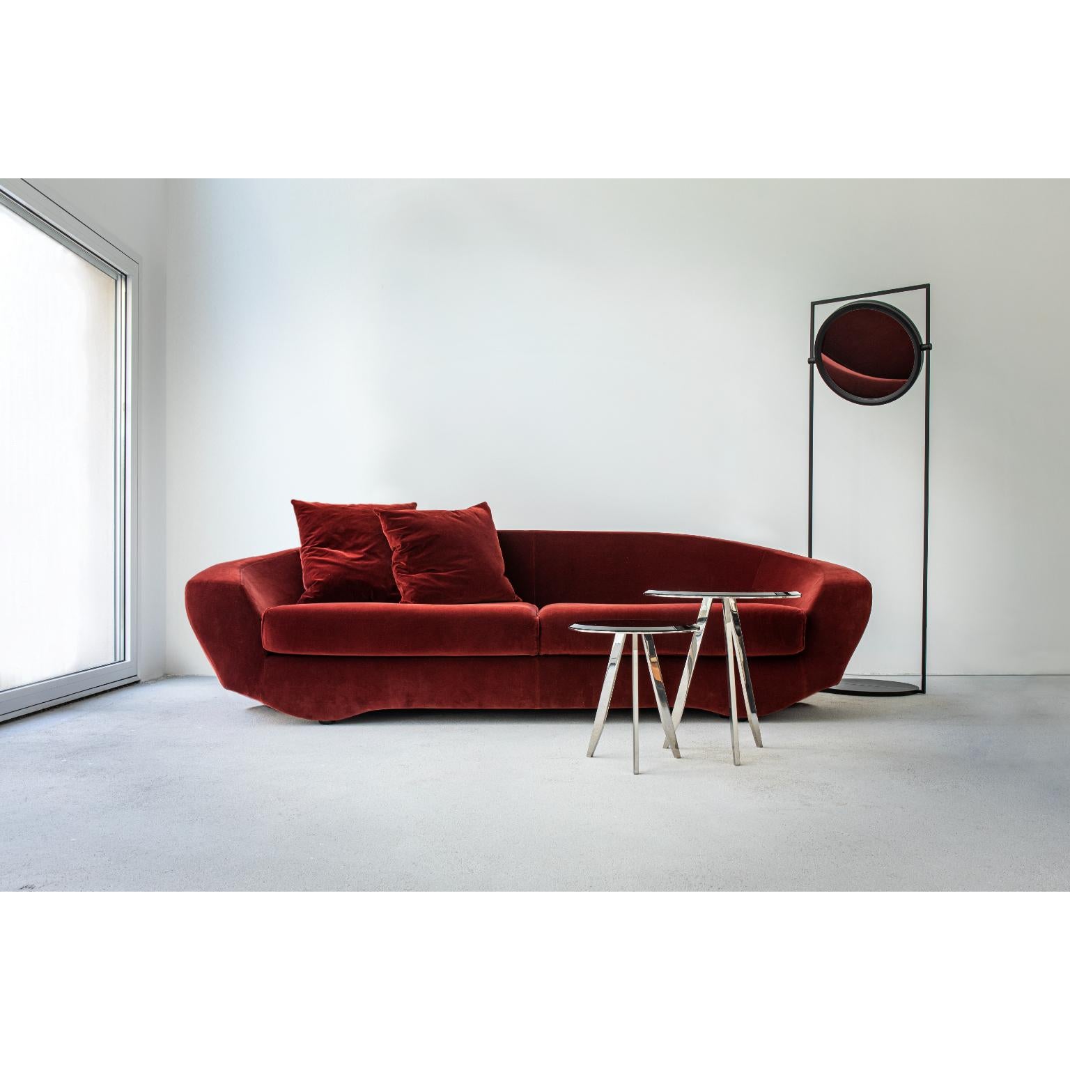 XXIe siècle et contemporain Canapé Grande 320 Five Seater en bronze foncé et tapisserie Diablo de Casa Casati en vente