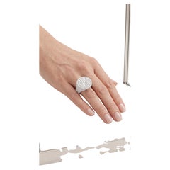 Grande bague pavée de diamants 7,23 ct