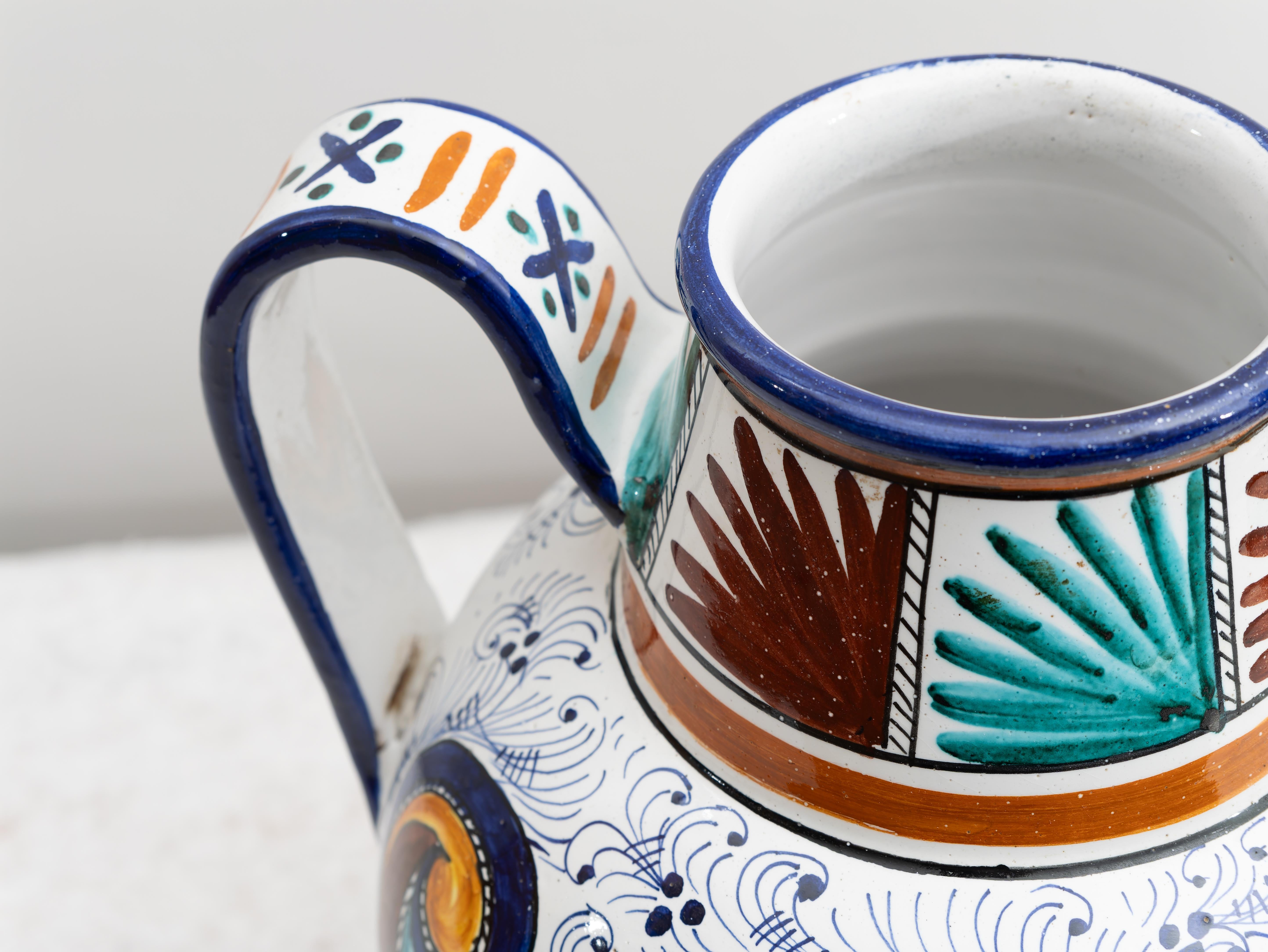 Ceramic Large Amphora 50s Deruta For Sale