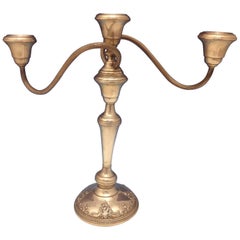 Candélabre à 3 lumières en argent sterling Grande Baroque de Wallace n° 4101