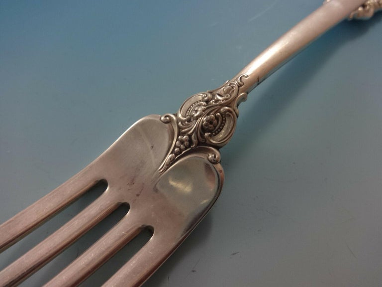 20th Century Grande Baroque by Wallace Sterling Silver Flatware for 24 Set 100 Pieces For Sale