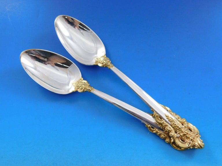 Grande set di posate da tavola in stile barocco Sterling Wallace, 126 pezzi - Italia