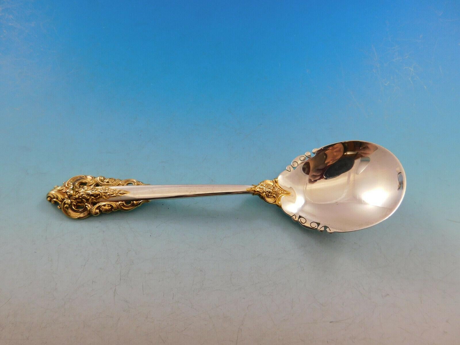 Details about   Grande Baroque Gold Accents by Wallace Sterling Silver Gravy Ladle Custom HH WS 