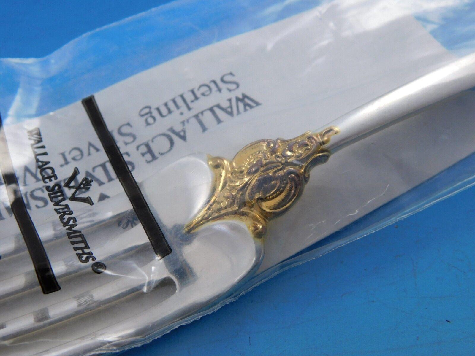 20ième siècle Ensemble de couverts en argent sterling Grande Baroque Gold Accent de Wallace, 50 pièces, neuf en vente