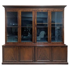 Used 19th Century English Style Mahogany Bookcase 