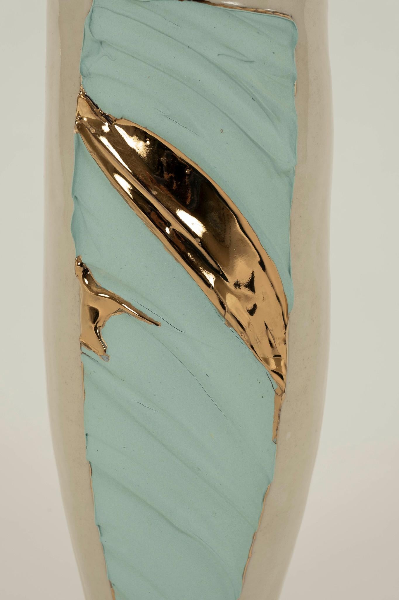 Contemporary Grande Bleu Patisse Porcelain Vase Chase Gamblin