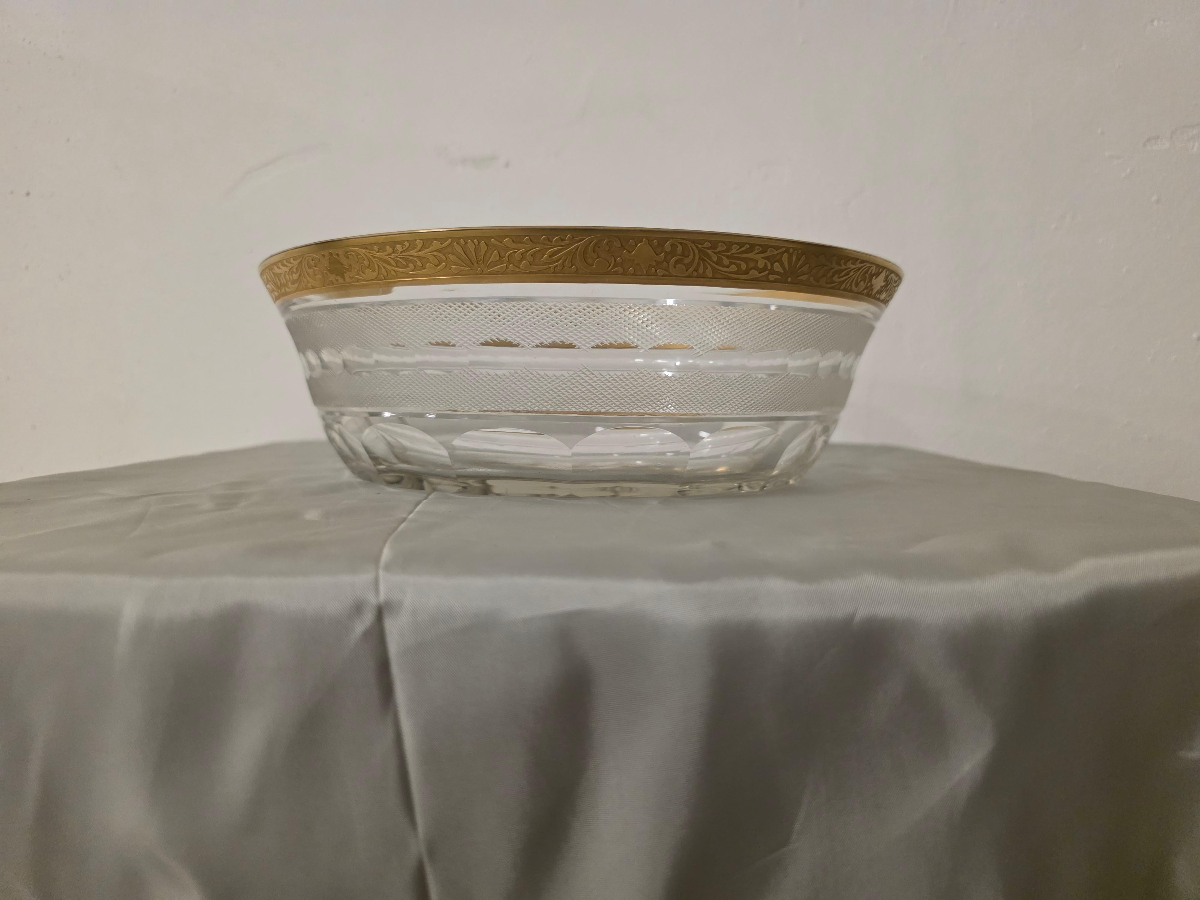Mid-20th Century Grande ciotola serie Splendid manifattura Moser in vendita