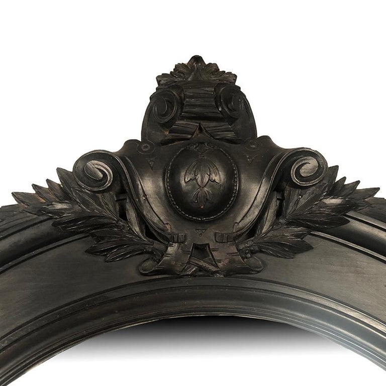 Broche De Deuil Ancienne En Métal Noirci Rameau De Houblon - Style Napoléon III, Occasion, Fabriquée En France