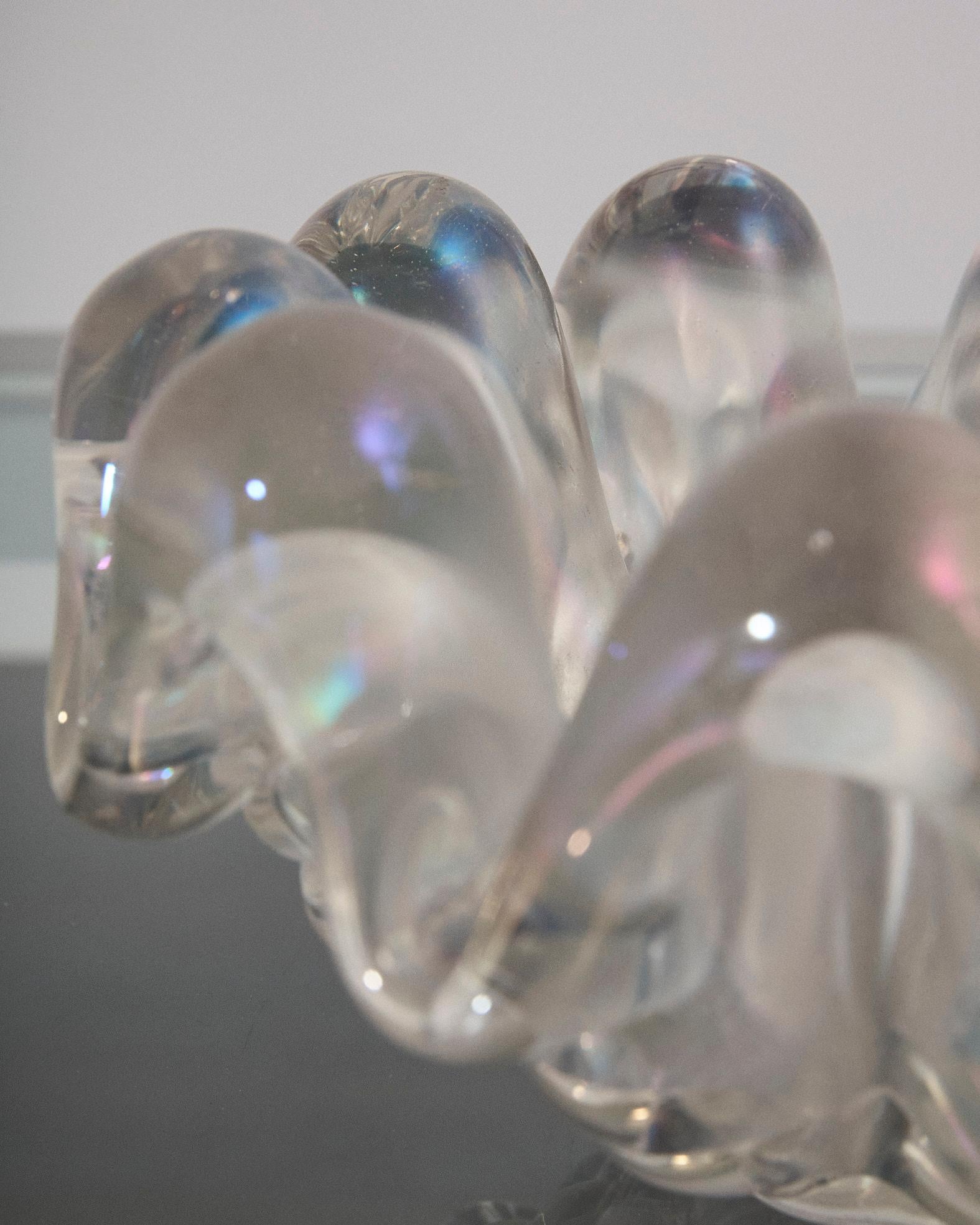 Grand coquillage nervuré en verre de Murano, Barovier&Toso, Italie en vente 4