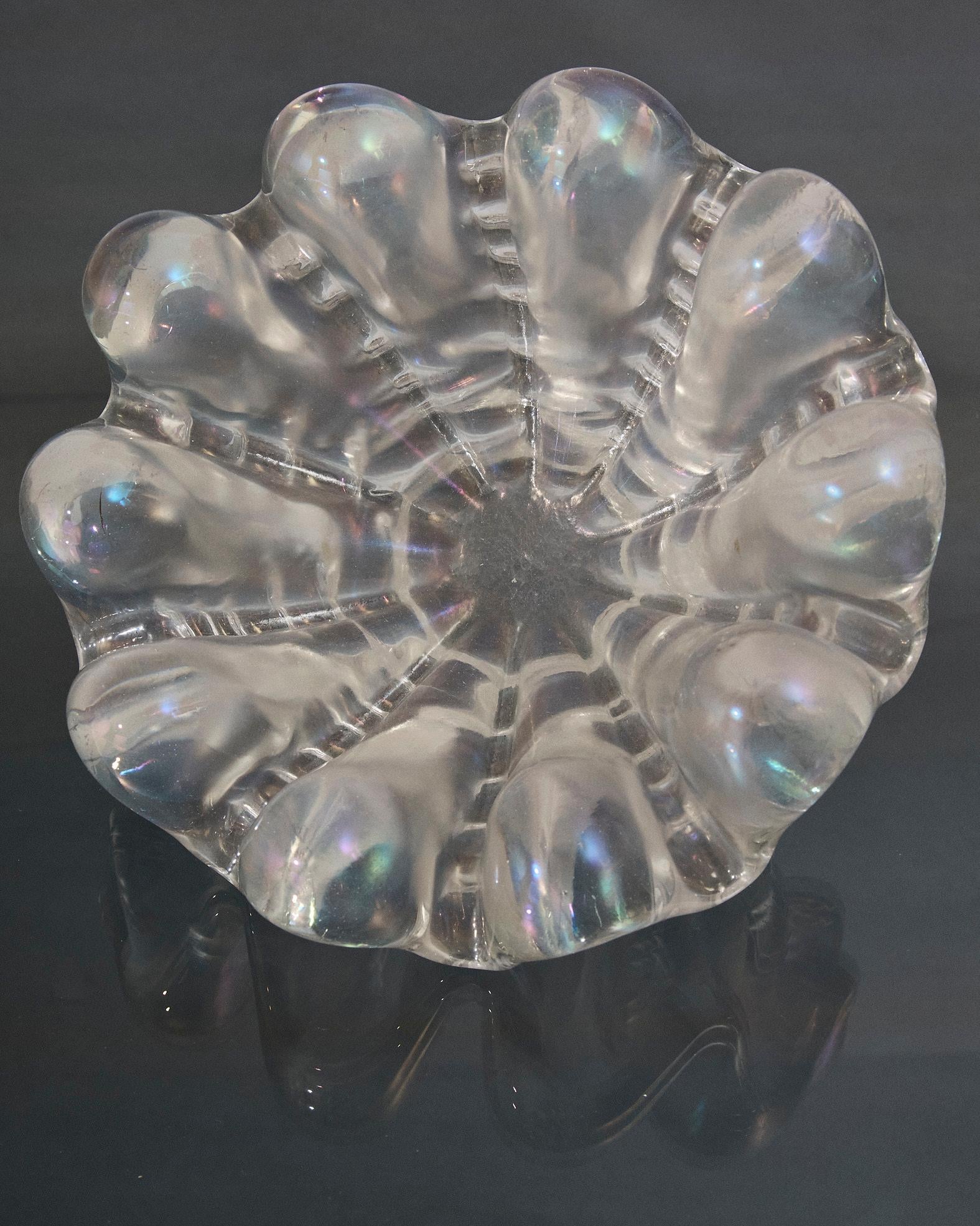 Grand coquillage nervuré en verre de Murano, Barovier&Toso, Italie en vente 1