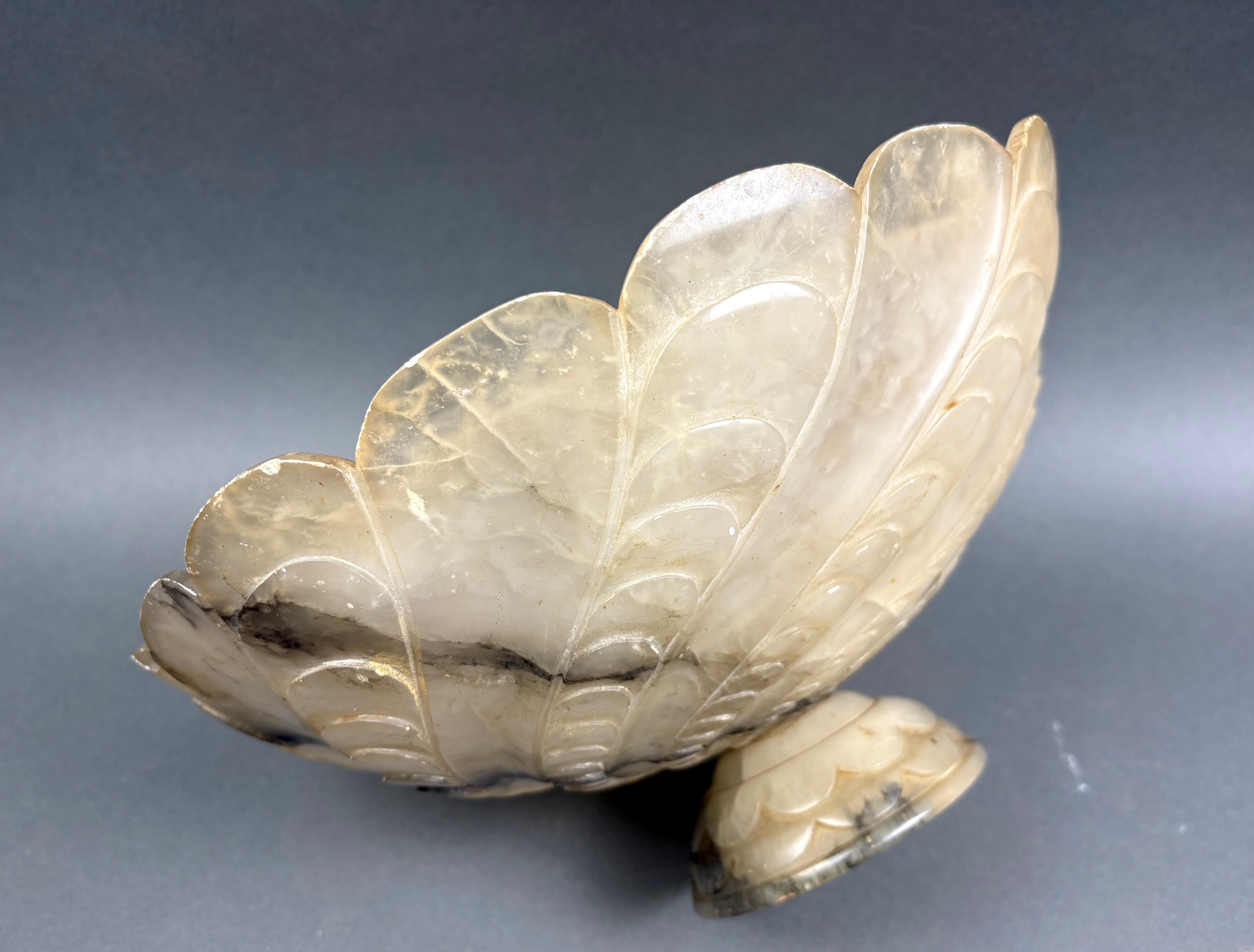 Grande Coppa Centrotavola in Alabastro di Volterra XIX (19. Jahrhundert) im Angebot