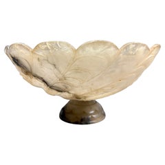 Grande Coppa Centrotavola in Alabastro di Volterra XIX