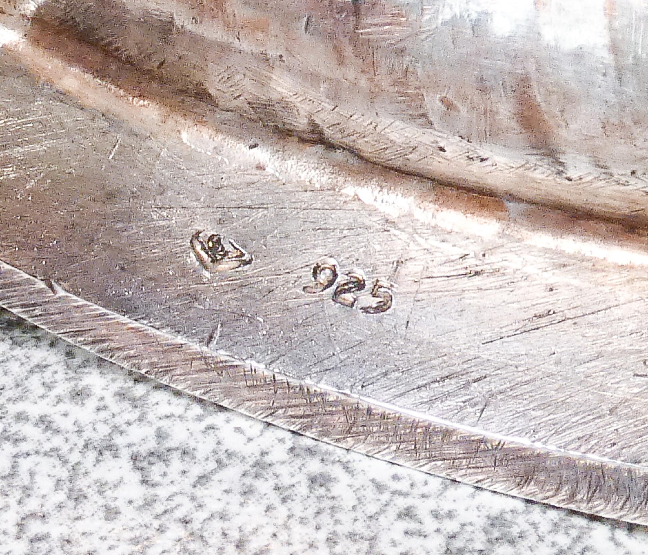 Grande Coppa, Vaso Centrotavola in Argento 925, Francia, Novecento 4