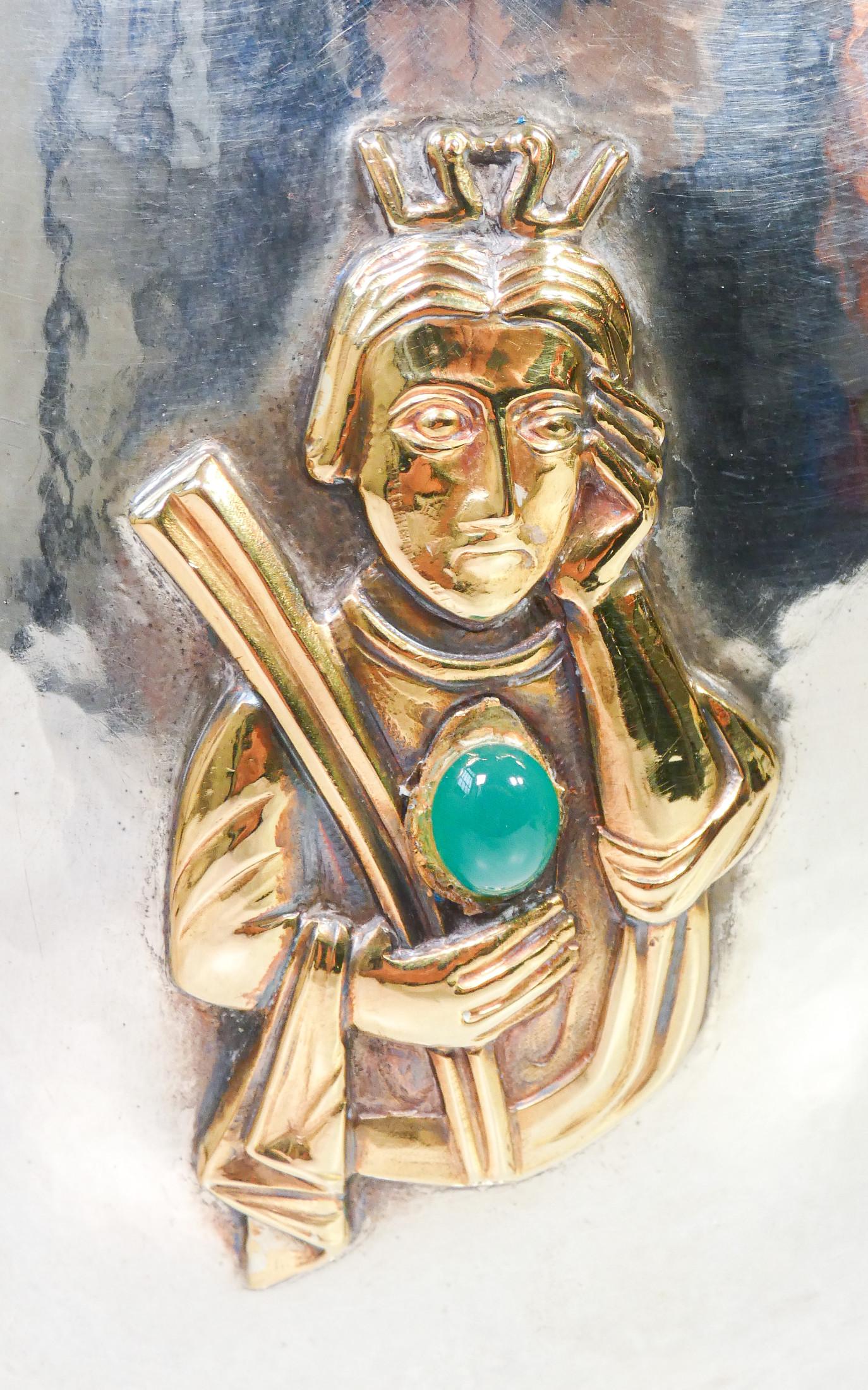 Sterling Silver Grande Coppa, Vaso Centrotavola in Argento 925, Francia, Novecento