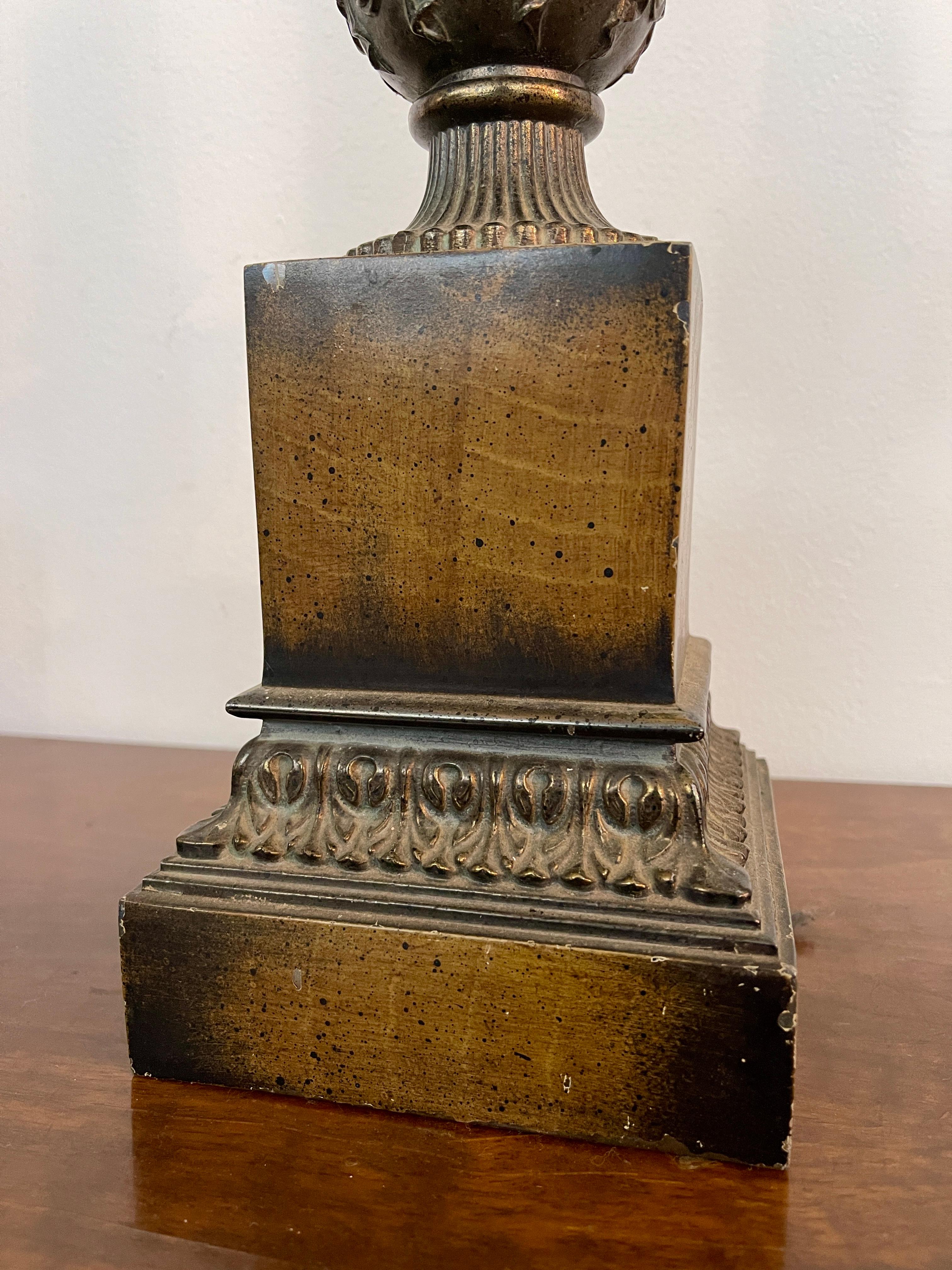 Grande coppia di lampade antiche con paralume Versailles, XIX secolo in vendita 4