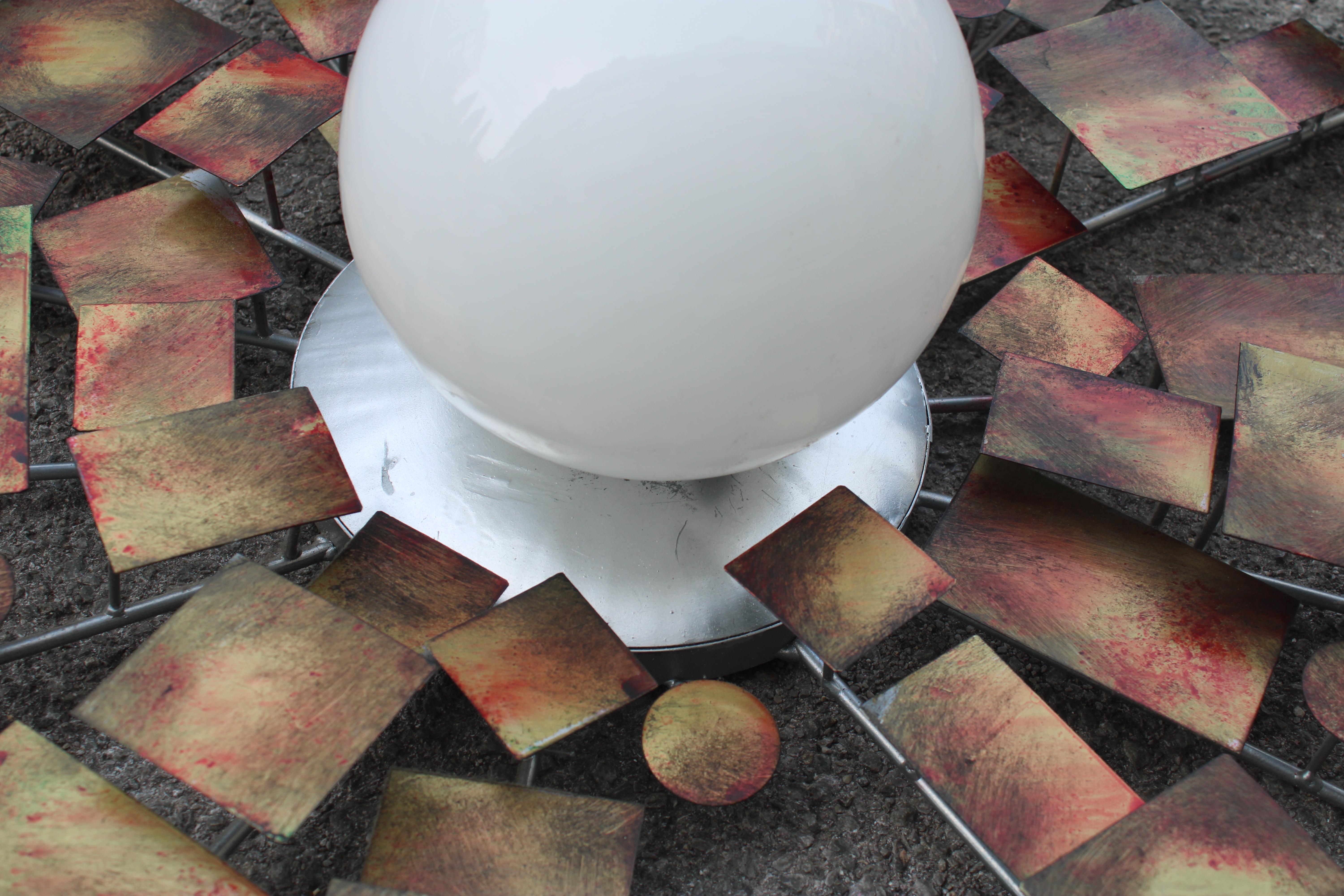 Grande Coppia di lampade da Muro Sputnik in Metallo  Colorato Italia 1990 en vente 7
