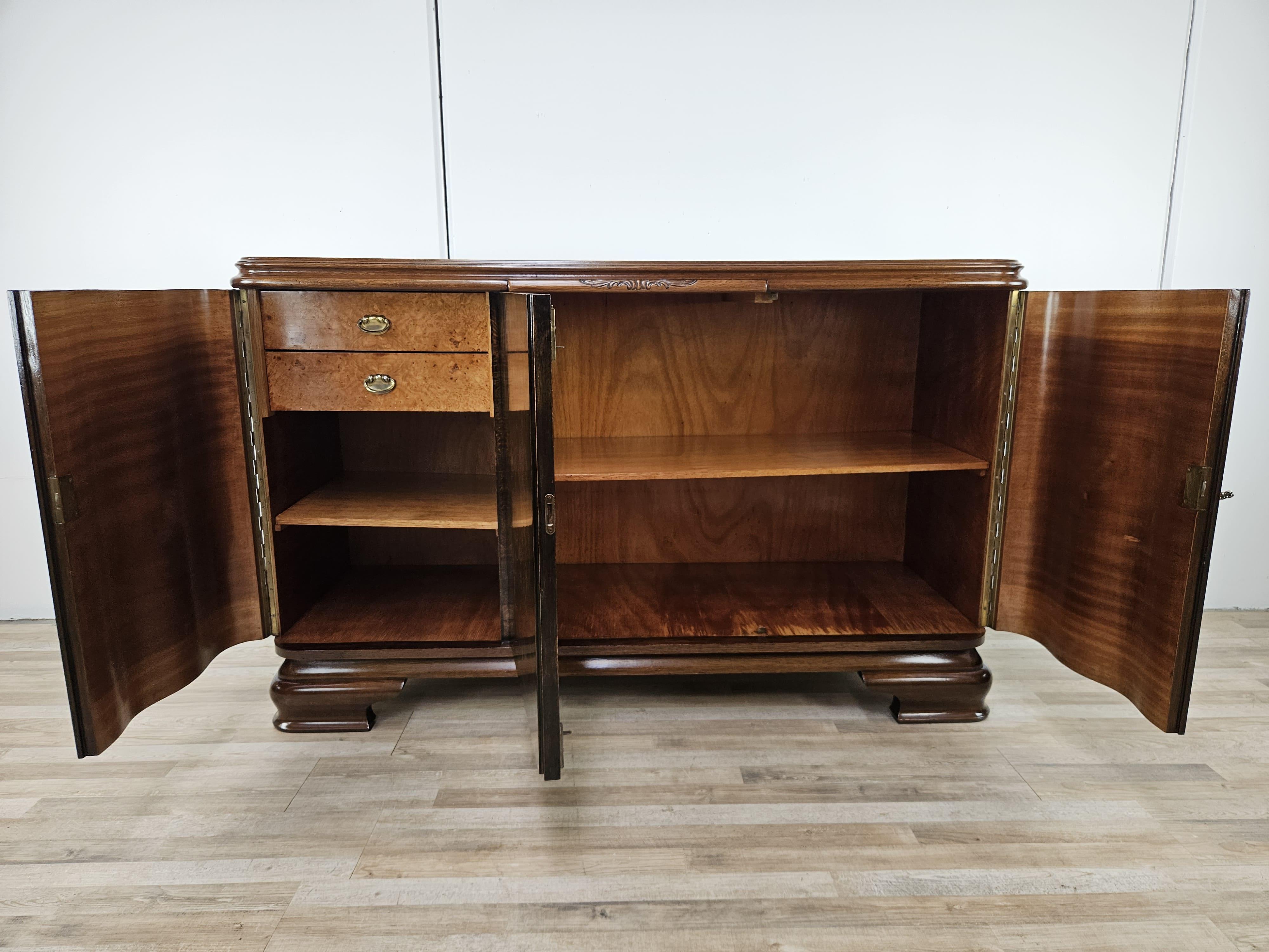 Grand buffet Art Déco de Friedrich Schlegel en chêne des années 1930 6