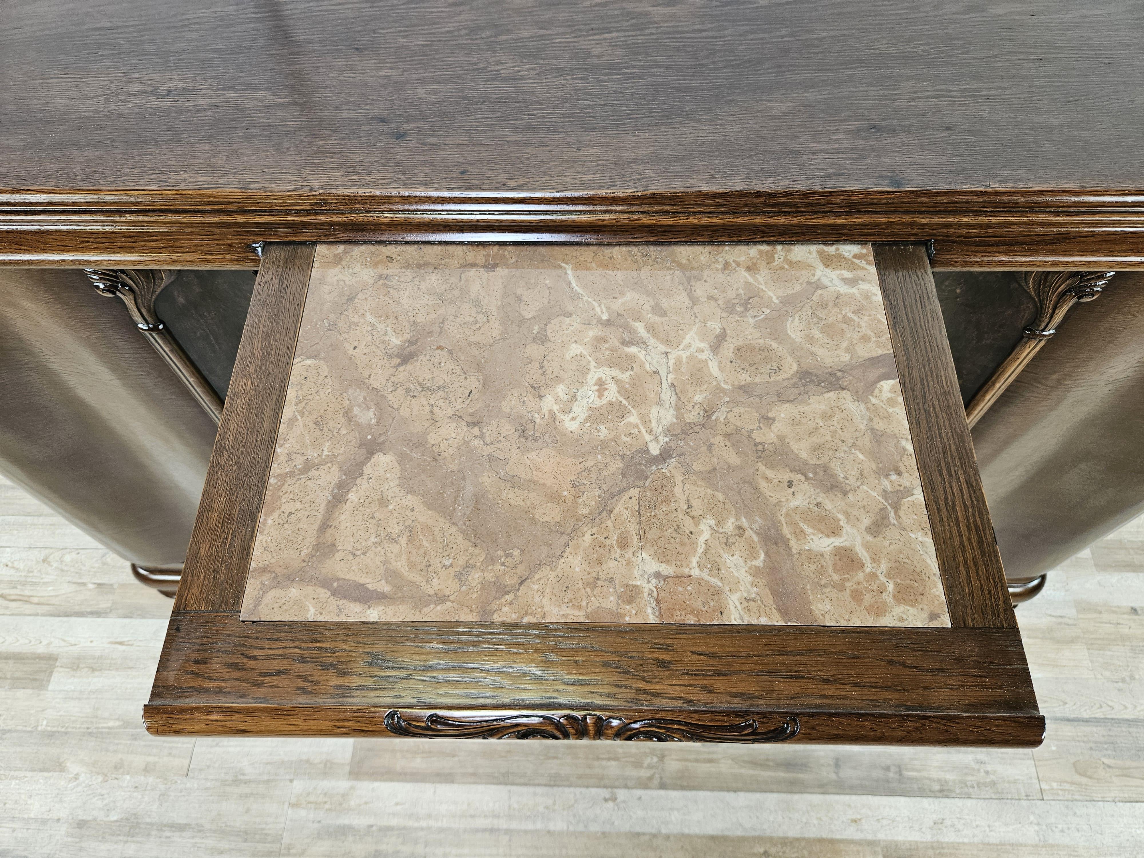 Grand buffet Art Déco de Friedrich Schlegel en chêne des années 1930 2