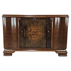 Grande credenza Art Decò di Friedrich Schlegel in legno di rovere anni '30