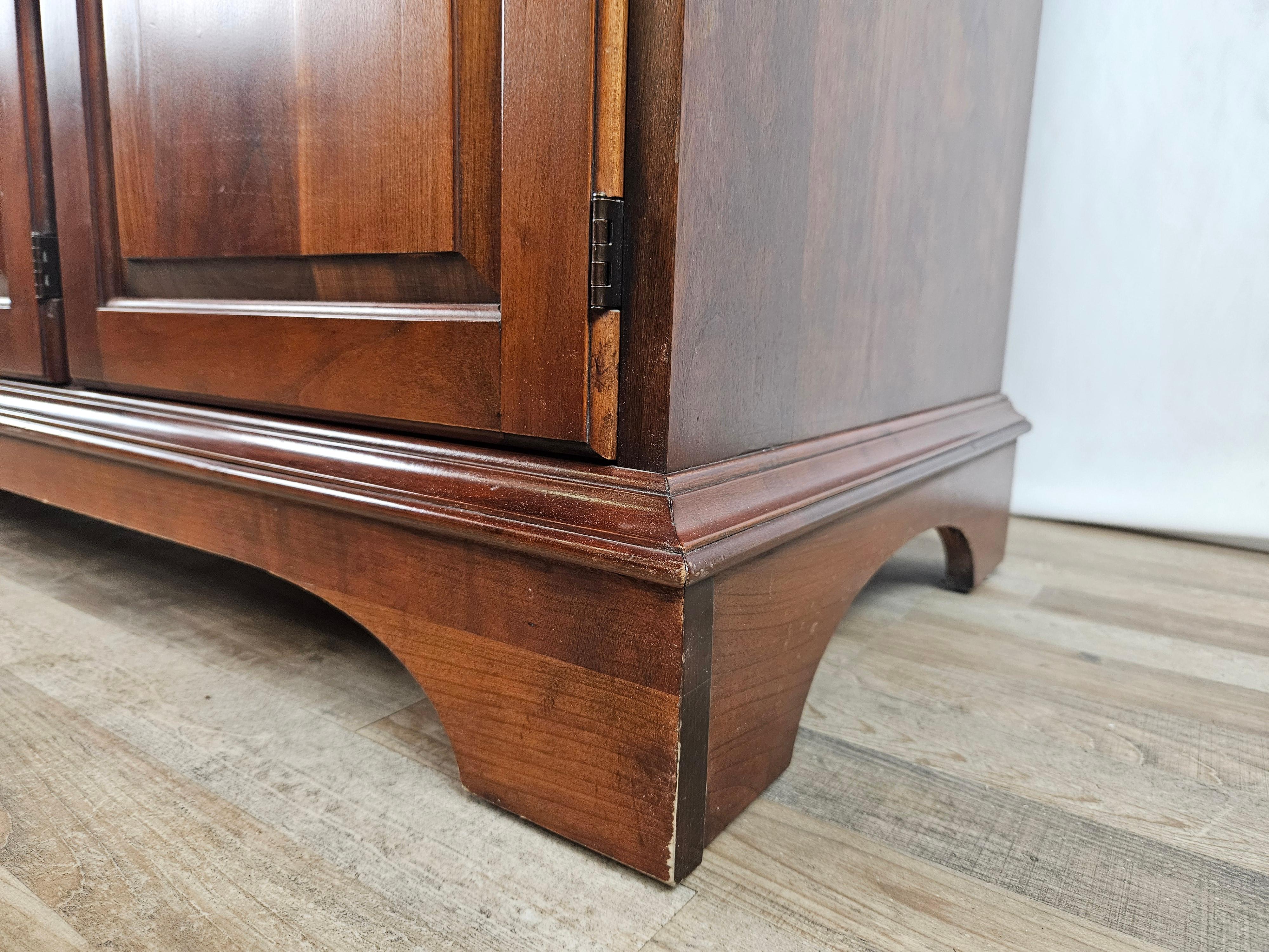 Large kitchen sideboard by Fantoni in cherry wood For Sale 9