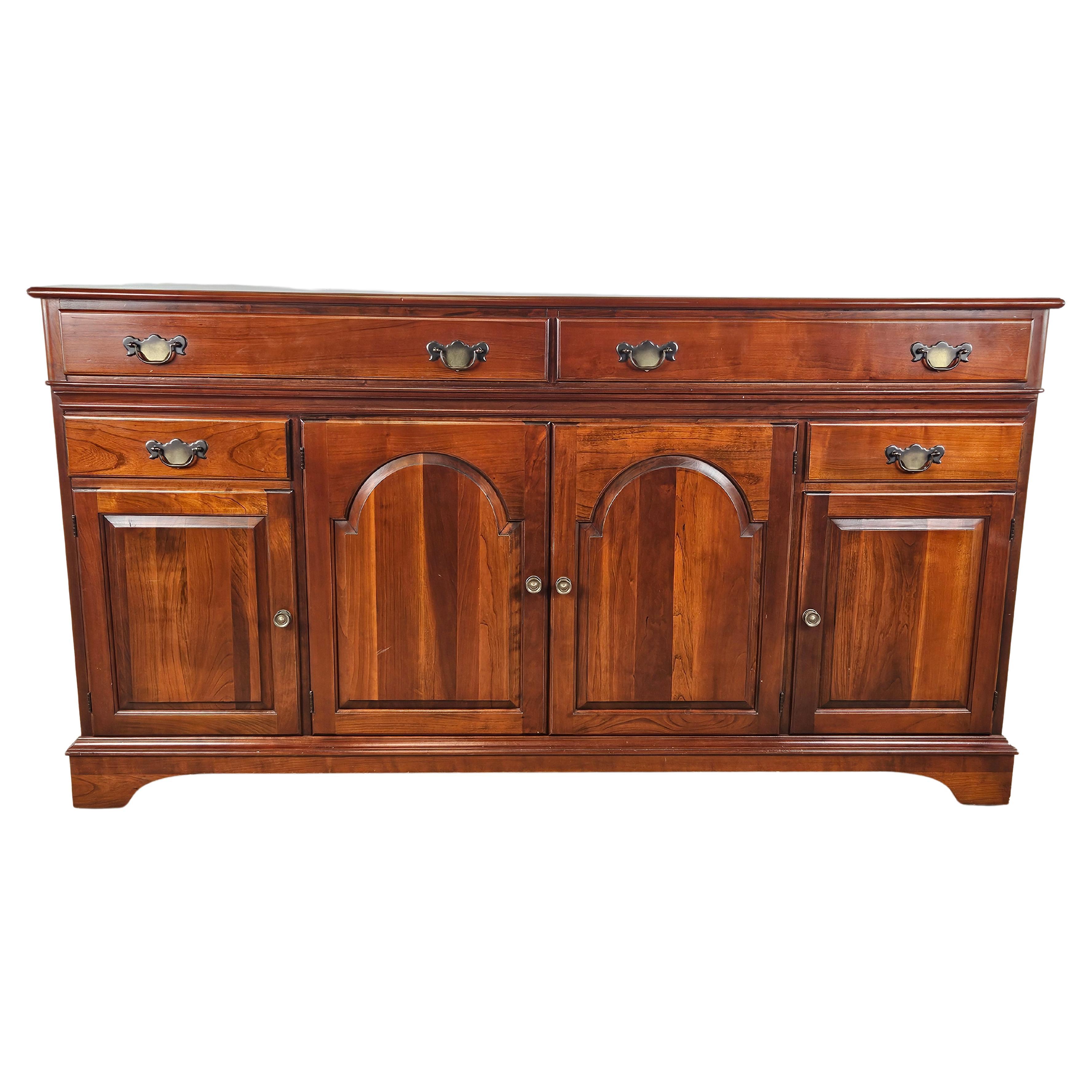 Large kitchen sideboard by Fantoni in cherry wood For Sale