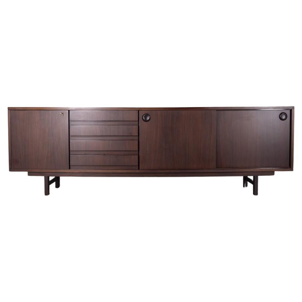Large 1960s vintage wooden sideboard sideboard Italian design