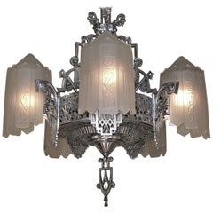 Grande Dame of American Art Deco Lighting, circa 1932