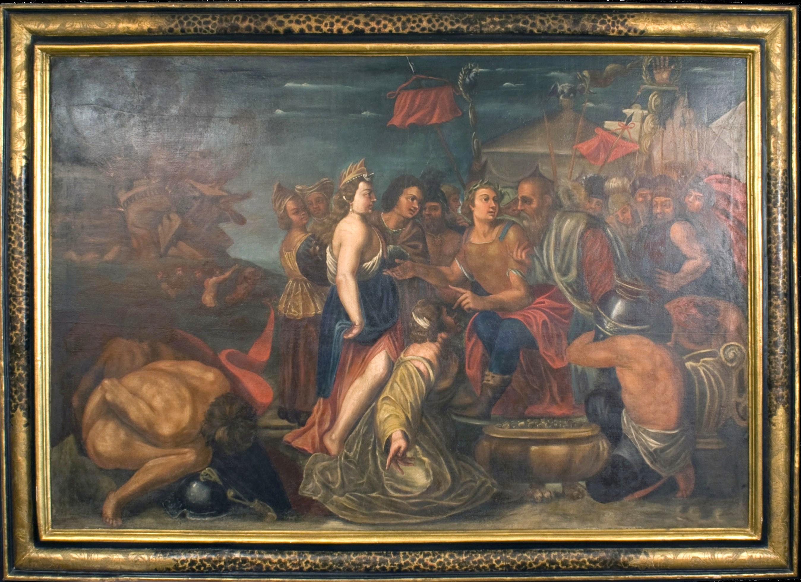 Large historical painting 18th century, Italian school For Sale 1
