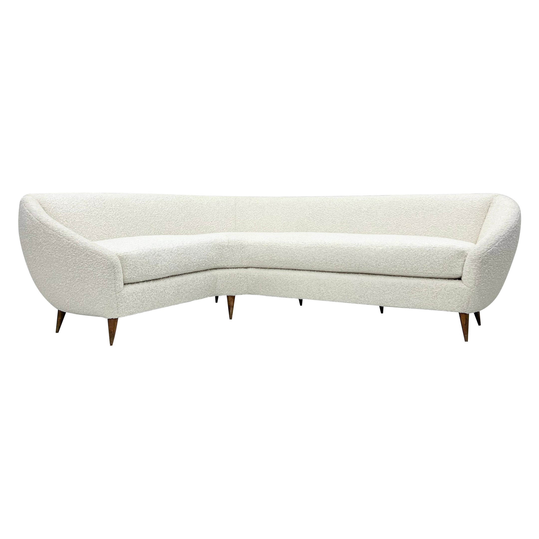 Grande Divano Curvo Boomerang Sofa, After Gio Ponti, C. 1950
