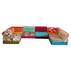 Large Mah Jong sofa Roche Bobois Kenzo and Missoni 6 seats (18 elements)