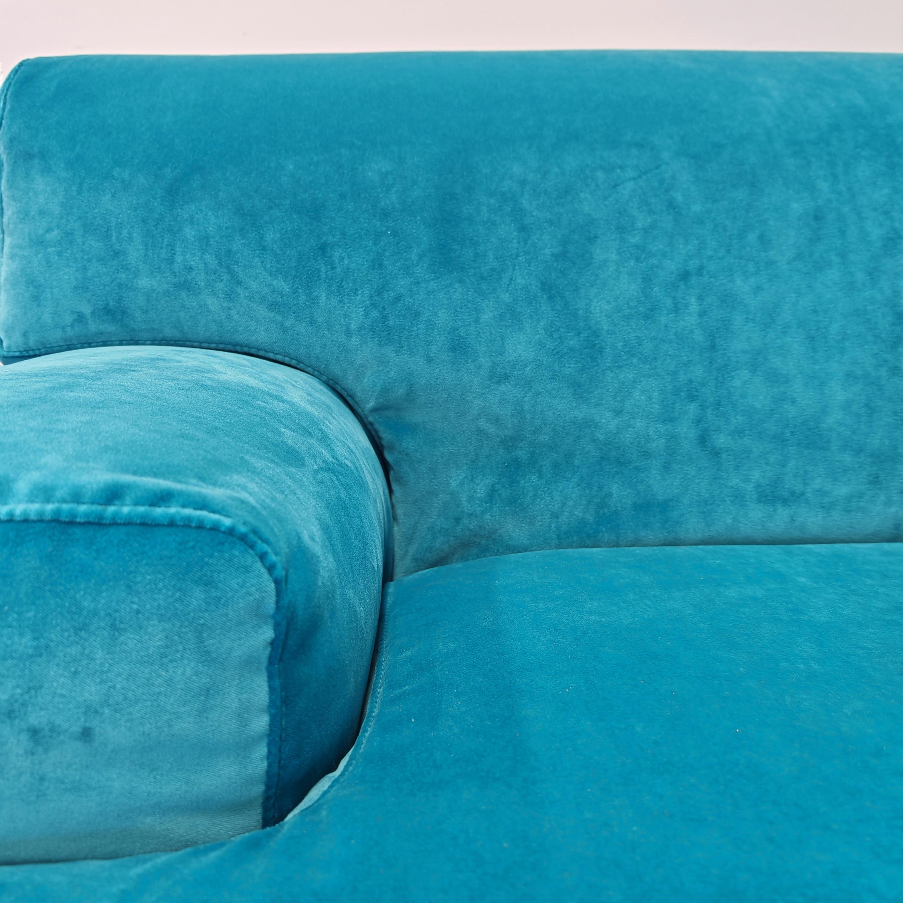 Sofá modular grande azul  Cassina Fiandra - Magistretti 80s 3