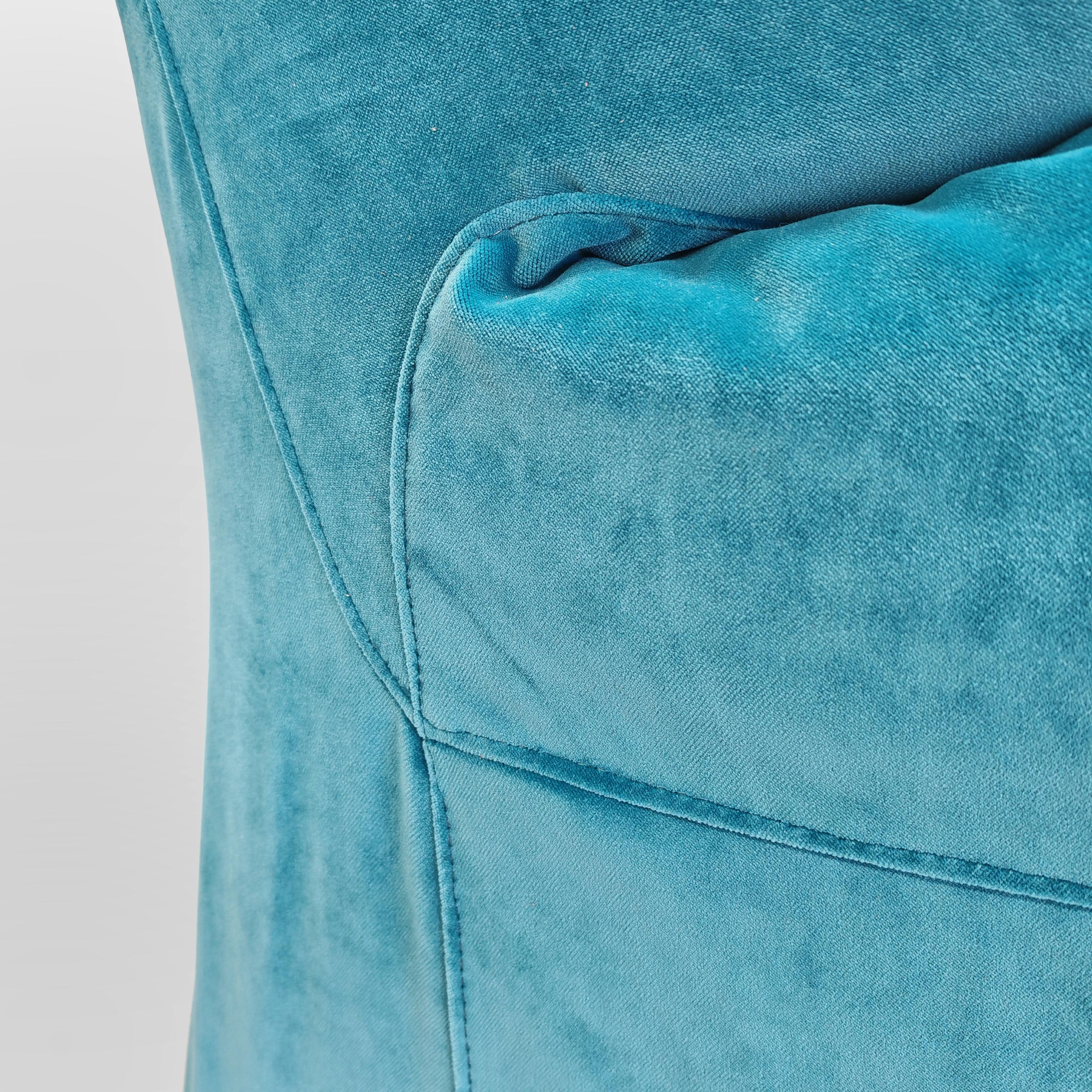 Sofá modular grande azul  Cassina Fiandra - Magistretti 80s 1