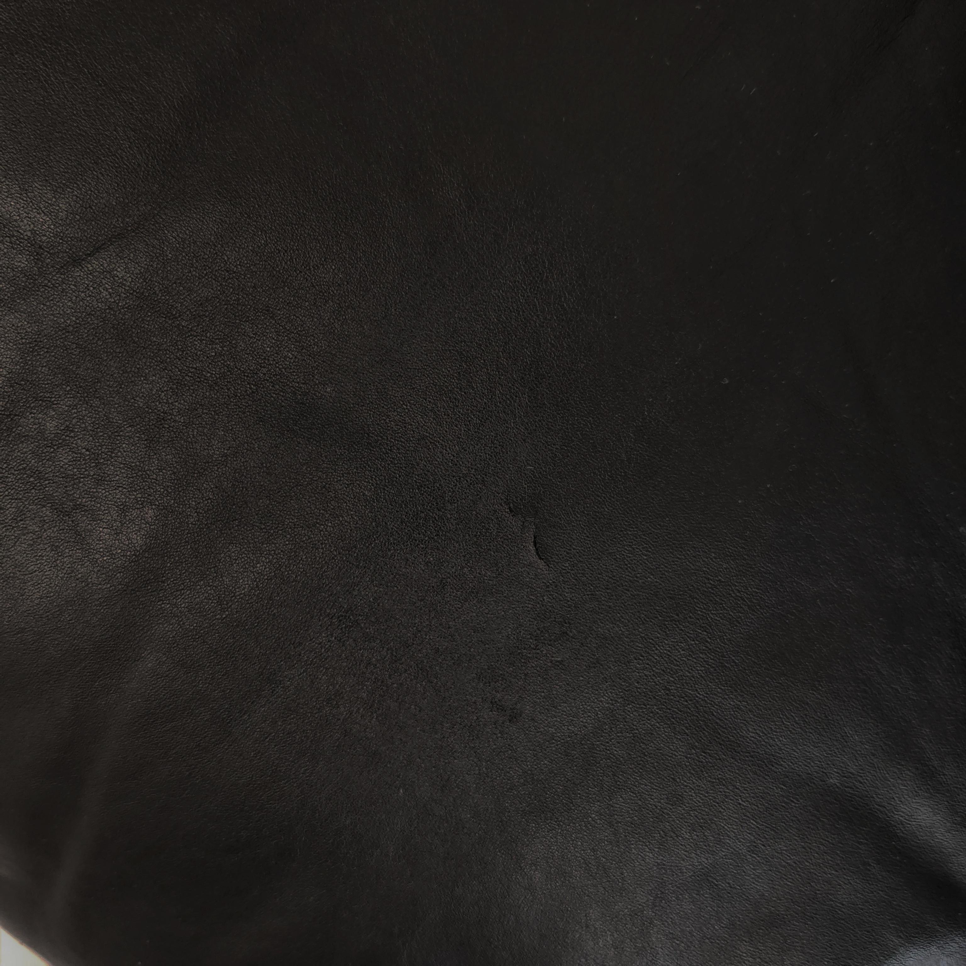 Grand canapé modulable en cuir noir 'Confidential' A.Roselli  pour Saporiti 70s en vente 7
