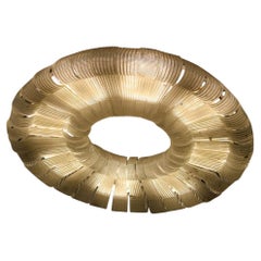 Large and Rare Murano Venini Carlo Scarpa 1930 Donut Chandelier Made in Italy