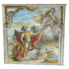 Grande huile sur toile, "décor de théâtre" vers 1930.