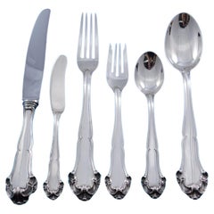 Used Grande Imperiale by Buccellati Italy Silver Flatware Set Service 48 pcs Dinner