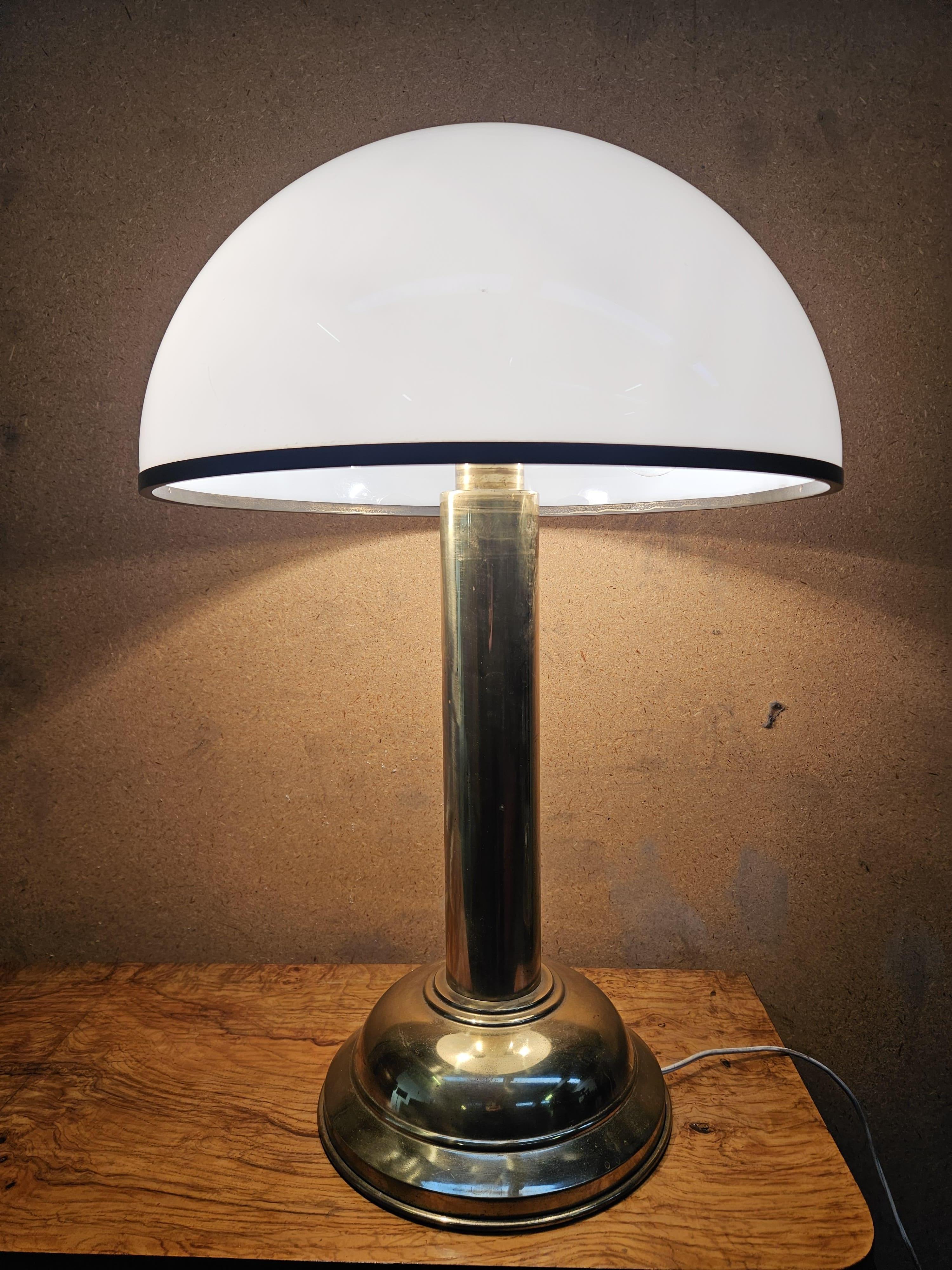 Grande lampe de table 'Fungo' de Gabriella Crespi avec signature, vintage 1970 11