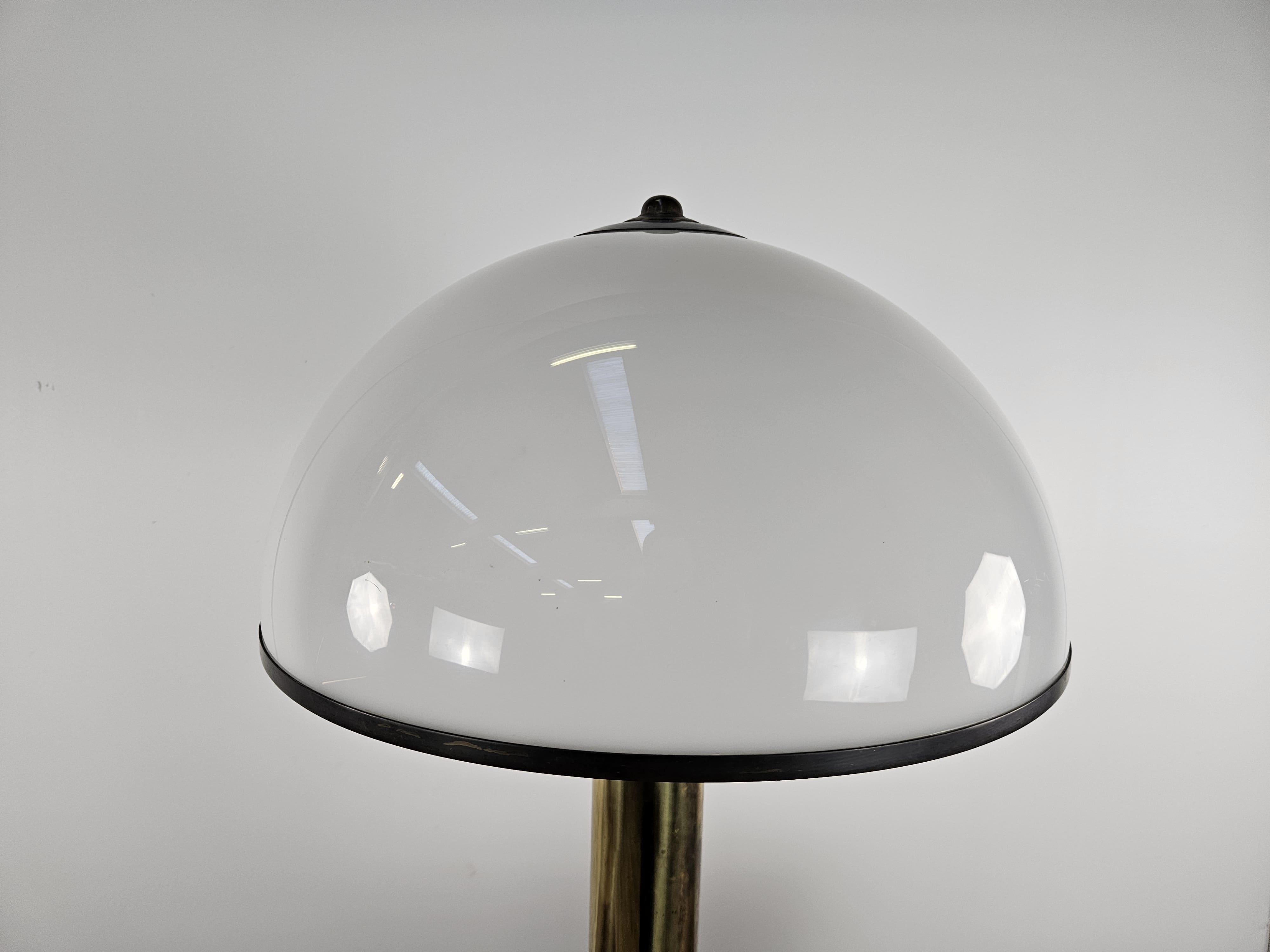 Mid-Century Modern Grande lampe de table 'Fungo' de Gabriella Crespi avec signature, vintage 1970