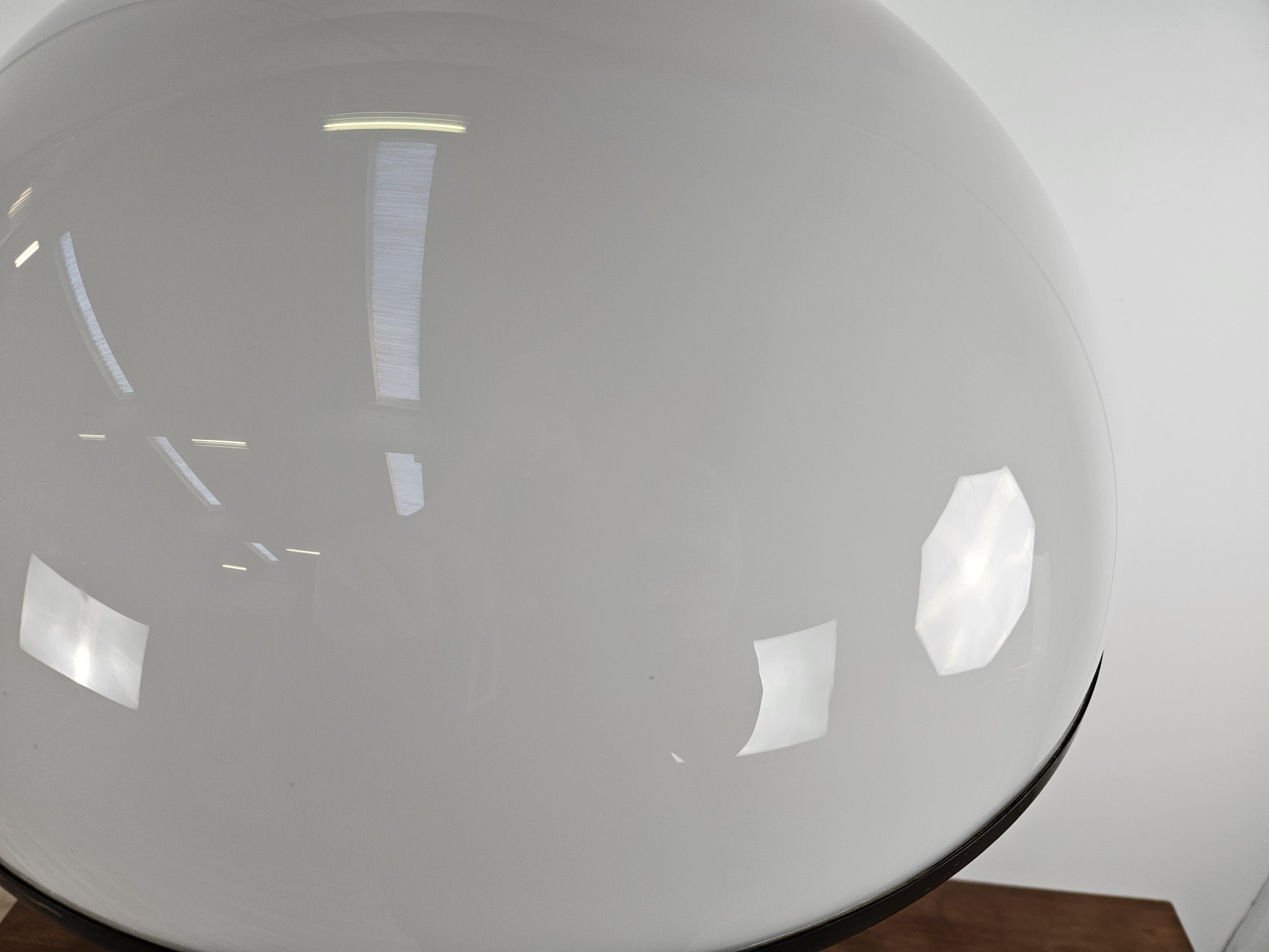 Fin du 20e siècle Grande lampe de table 'Fungo' de Gabriella Crespi avec signature, vintage 1970
