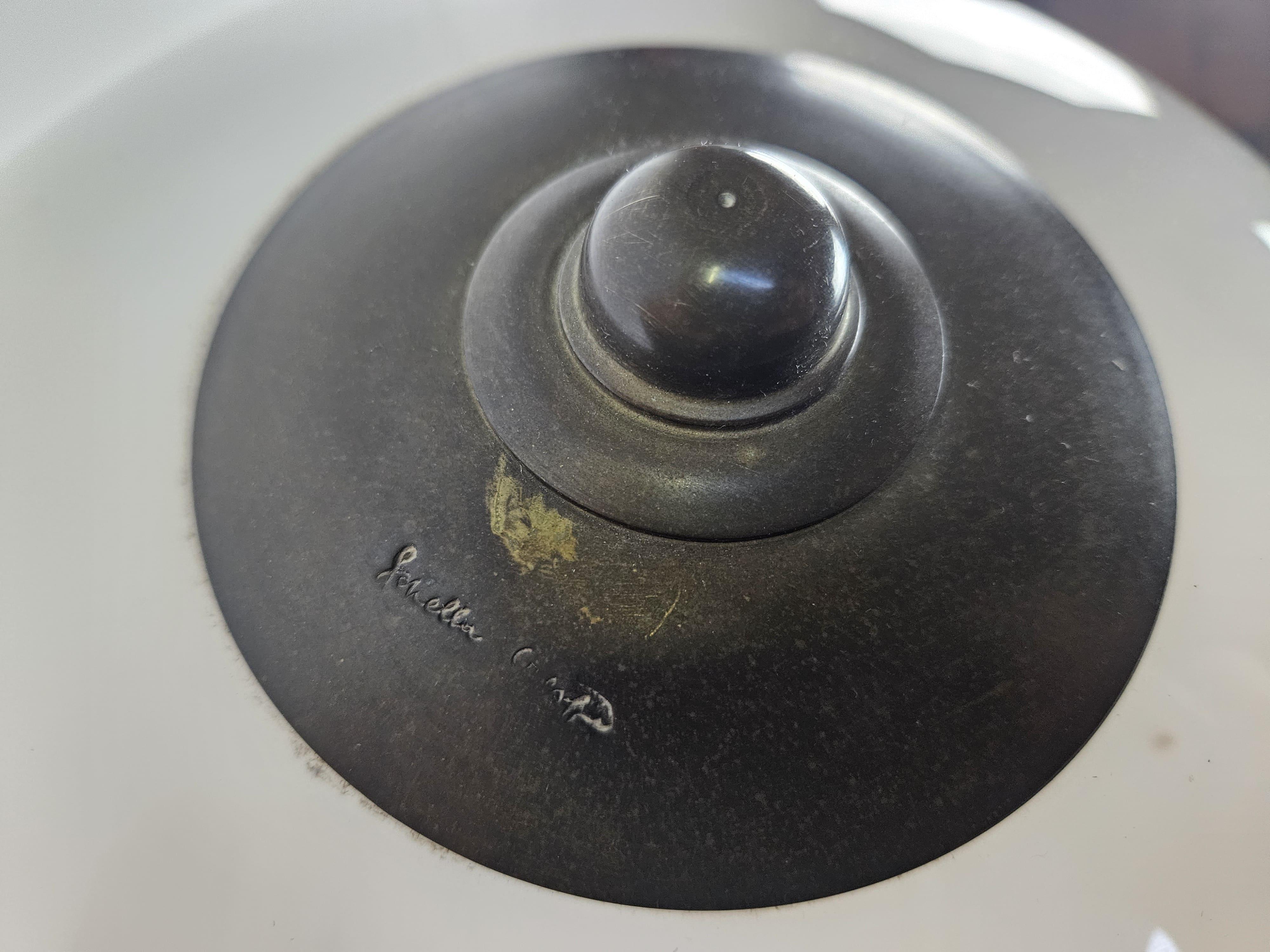 Grande lampe de table 'Fungo' de Gabriella Crespi avec signature, vintage 1970 1