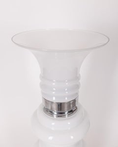 Large 1960s vintage table lamp in Murano glass Italian design